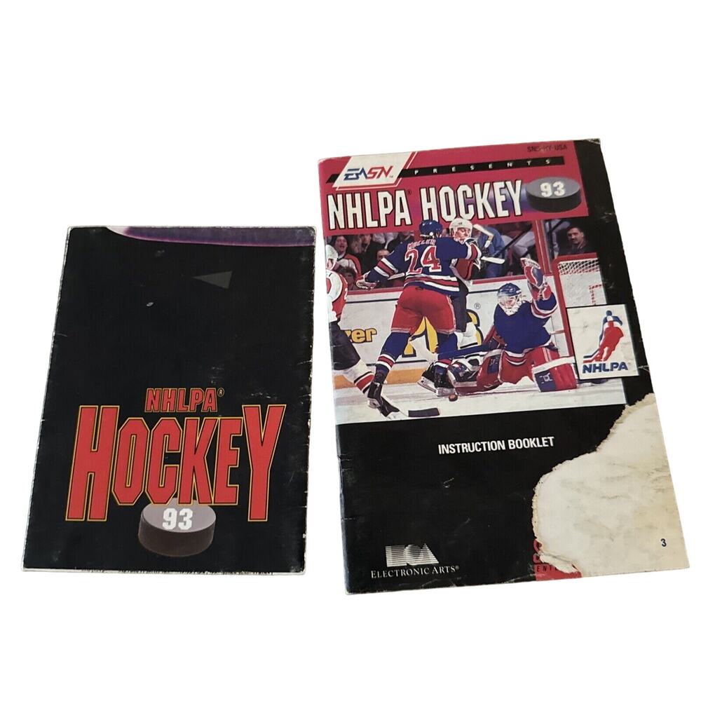 Sega EA Hockey 93 Manual And Insert Only